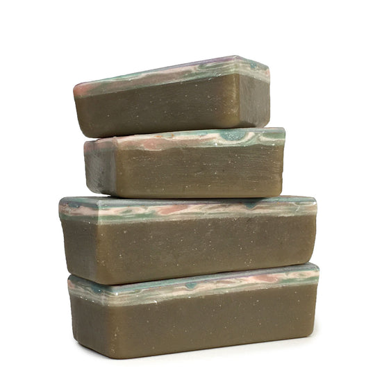Stalk of aloe vera green soap bars
