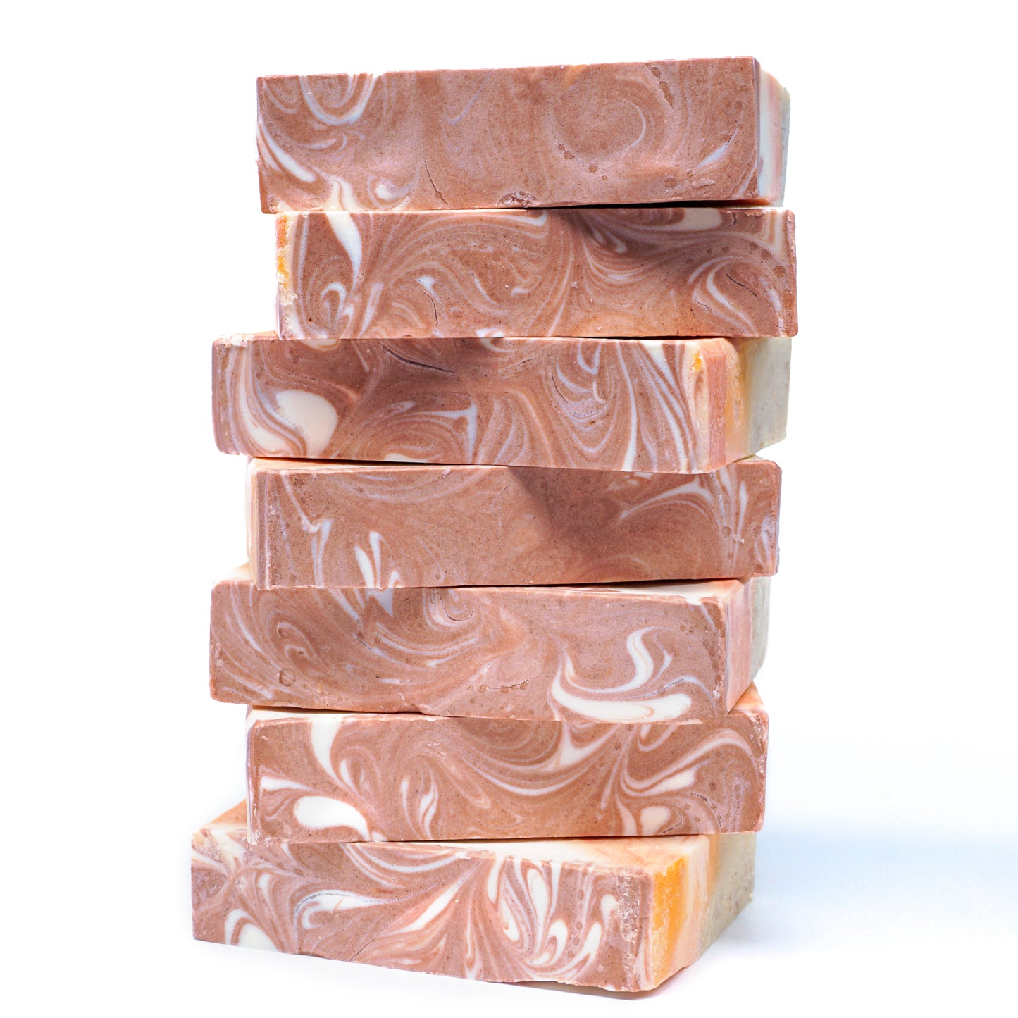 stalk of soap bars with swirly design